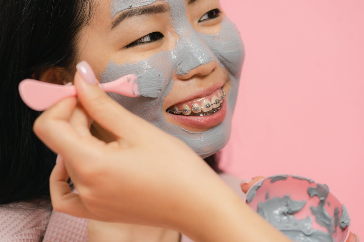 woman with braces